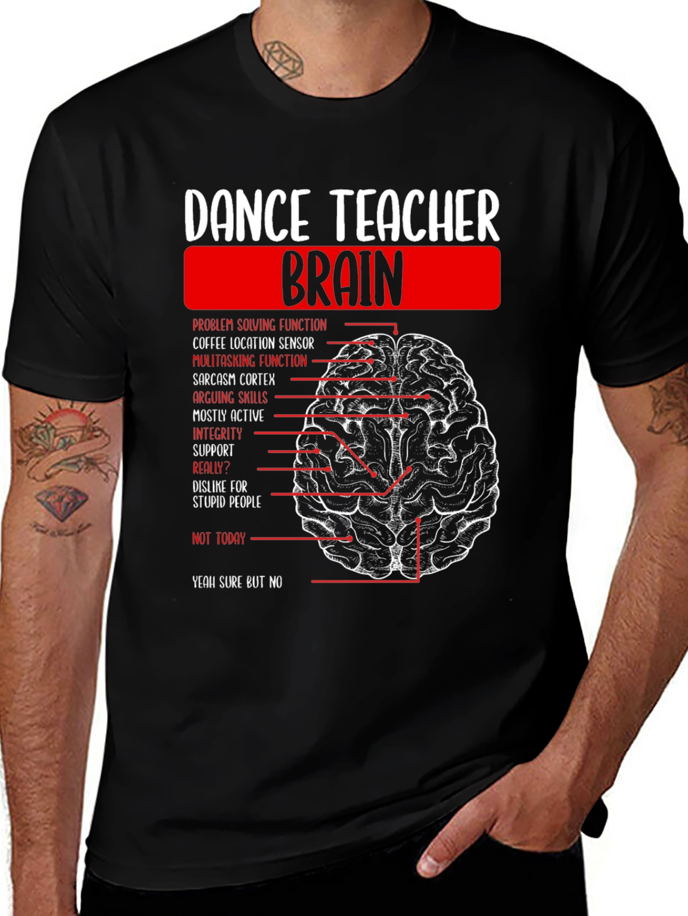 Dance Teacher Brain T-Shirt