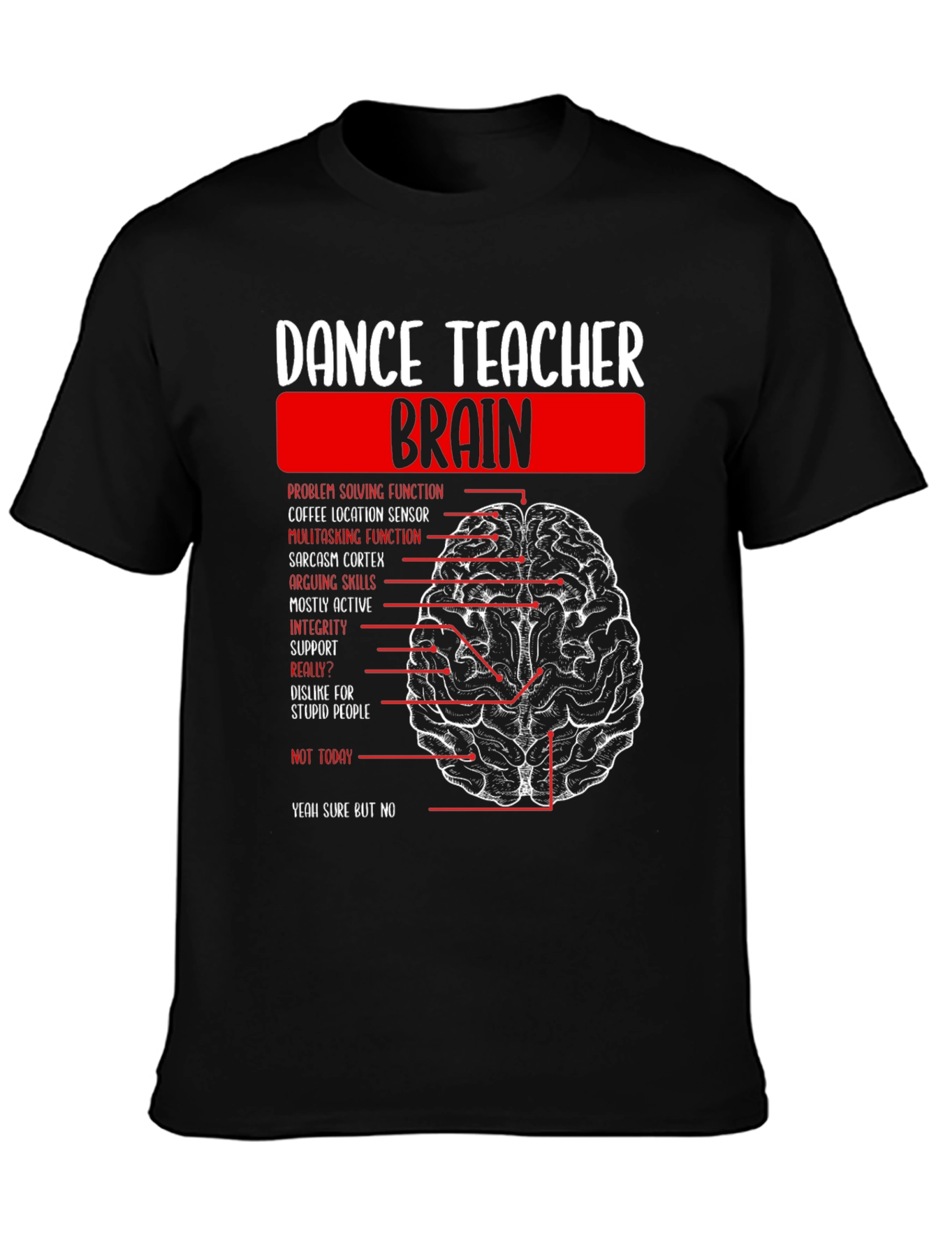 Dance Teacher Brain T-Shirt