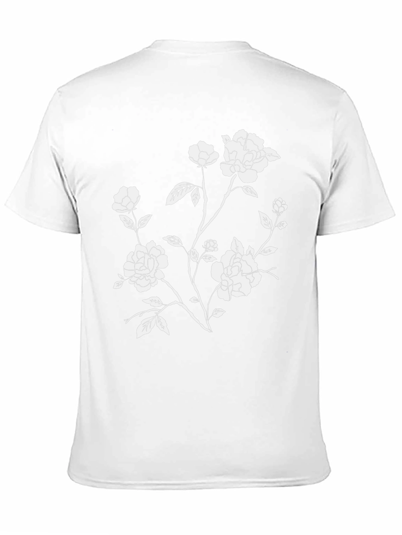 Black Floral Print T-Shirt