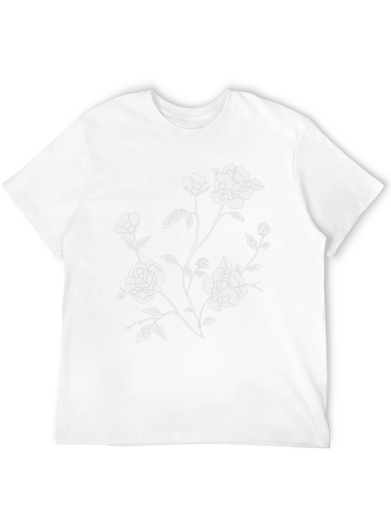 Black Floral Print T-Shirt