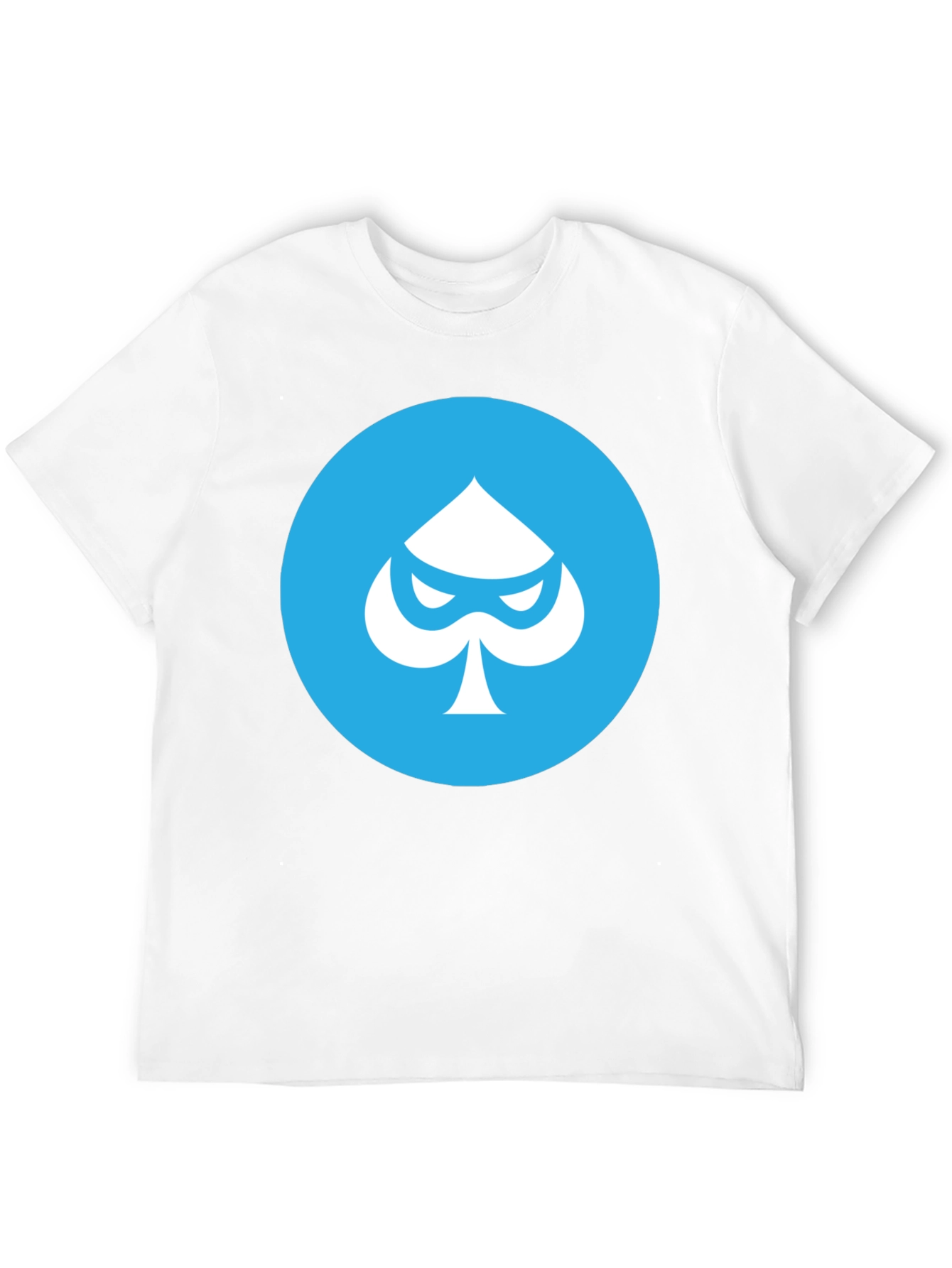 Black T-Shirt with Spade Graphic