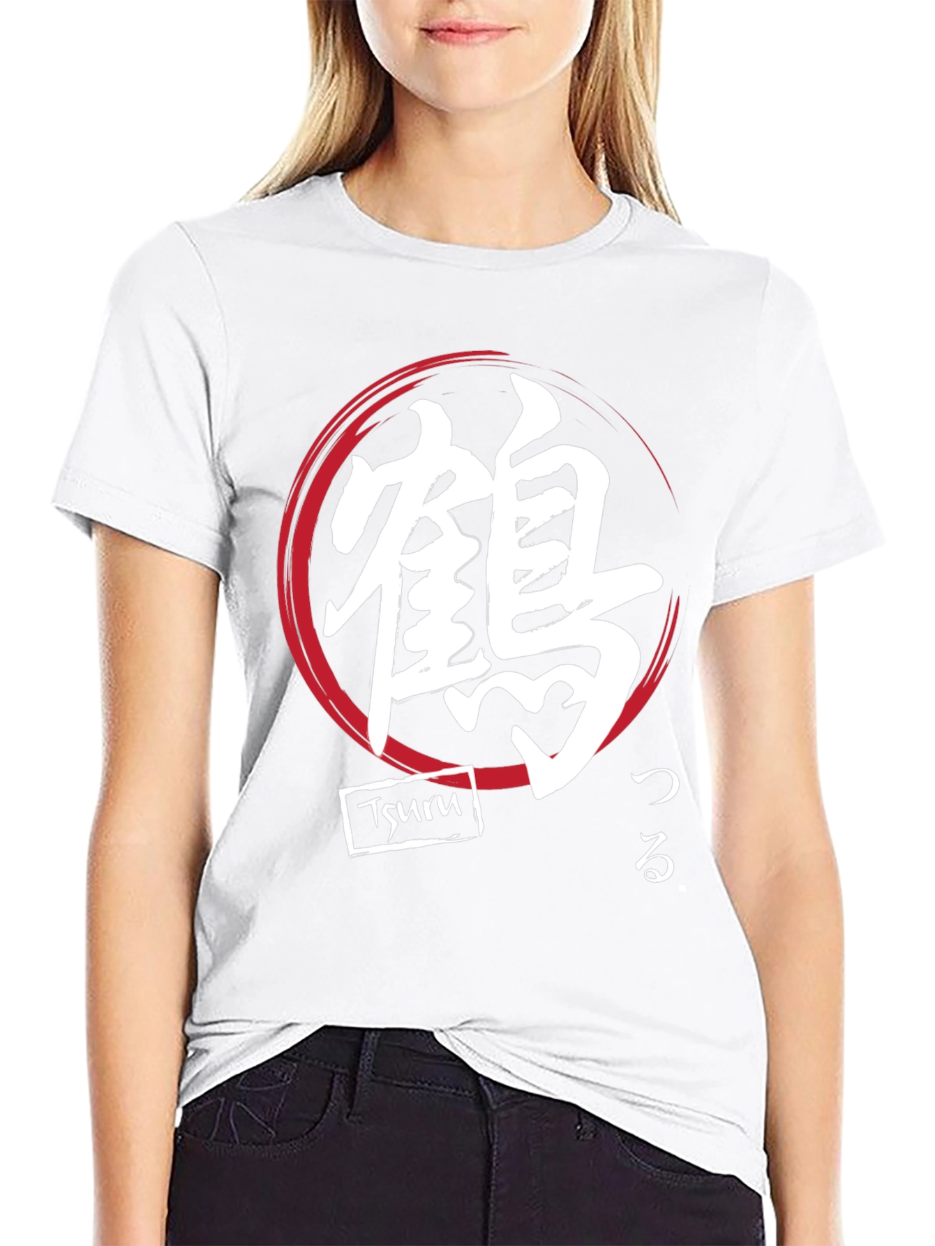 Japanese Tsuru Crane Symbol T-Shirt