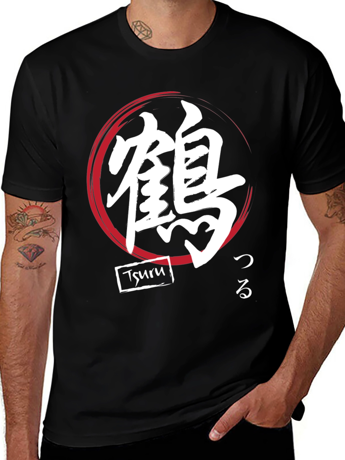 Japanese Tsuru Crane Symbol T-Shirt