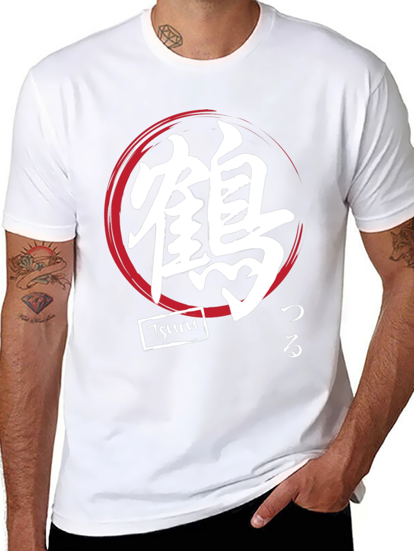 Japanese Tsuru Crane Symbol T-Shirt