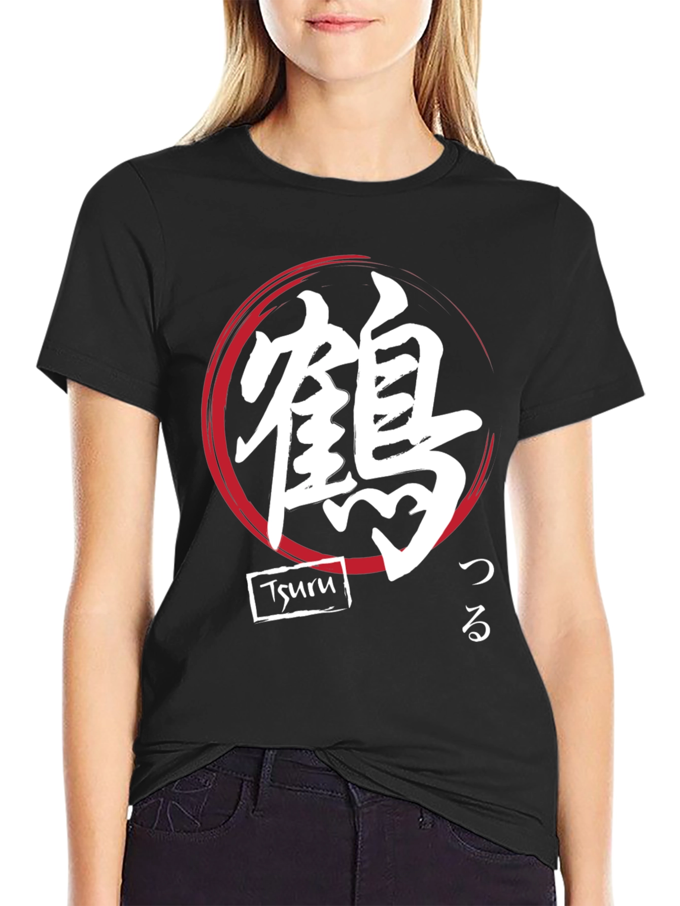 Japanese Tsuru Crane Symbol T-Shirt