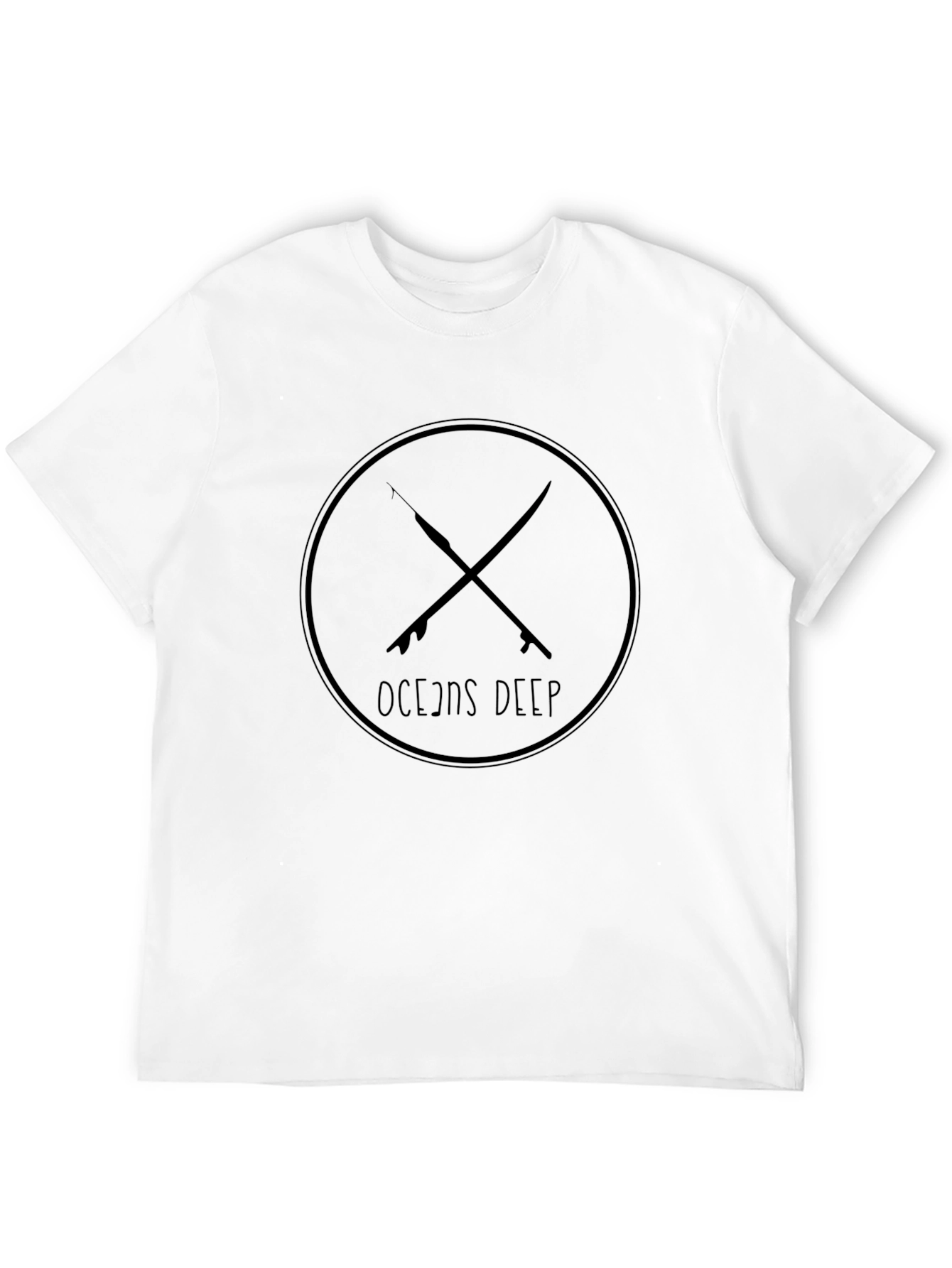 Oceans Deep Black Graphic T-Shirt