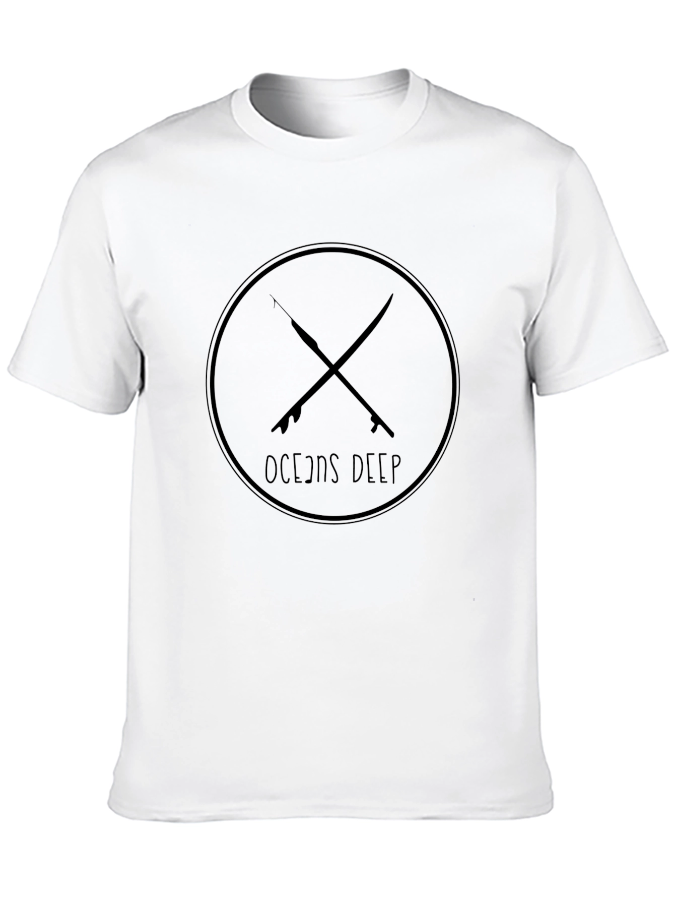 Oceans Deep Black Graphic T-Shirt