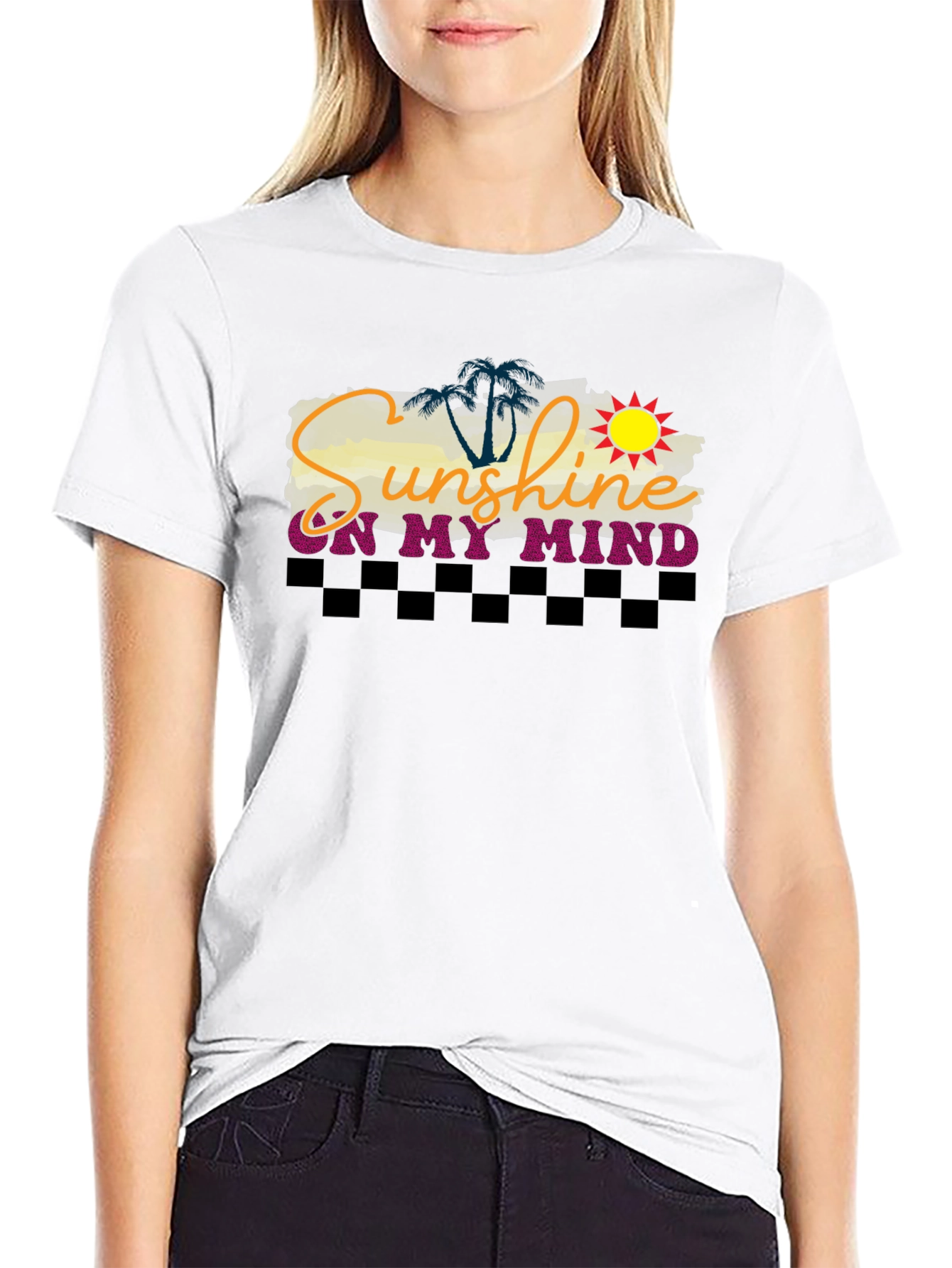 Sunshine On My Mind Graphic Tee - Tropical Vibe