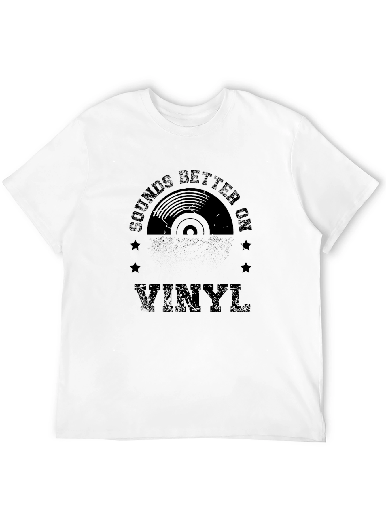Sounds Better On Vinyl Black T-Shirt