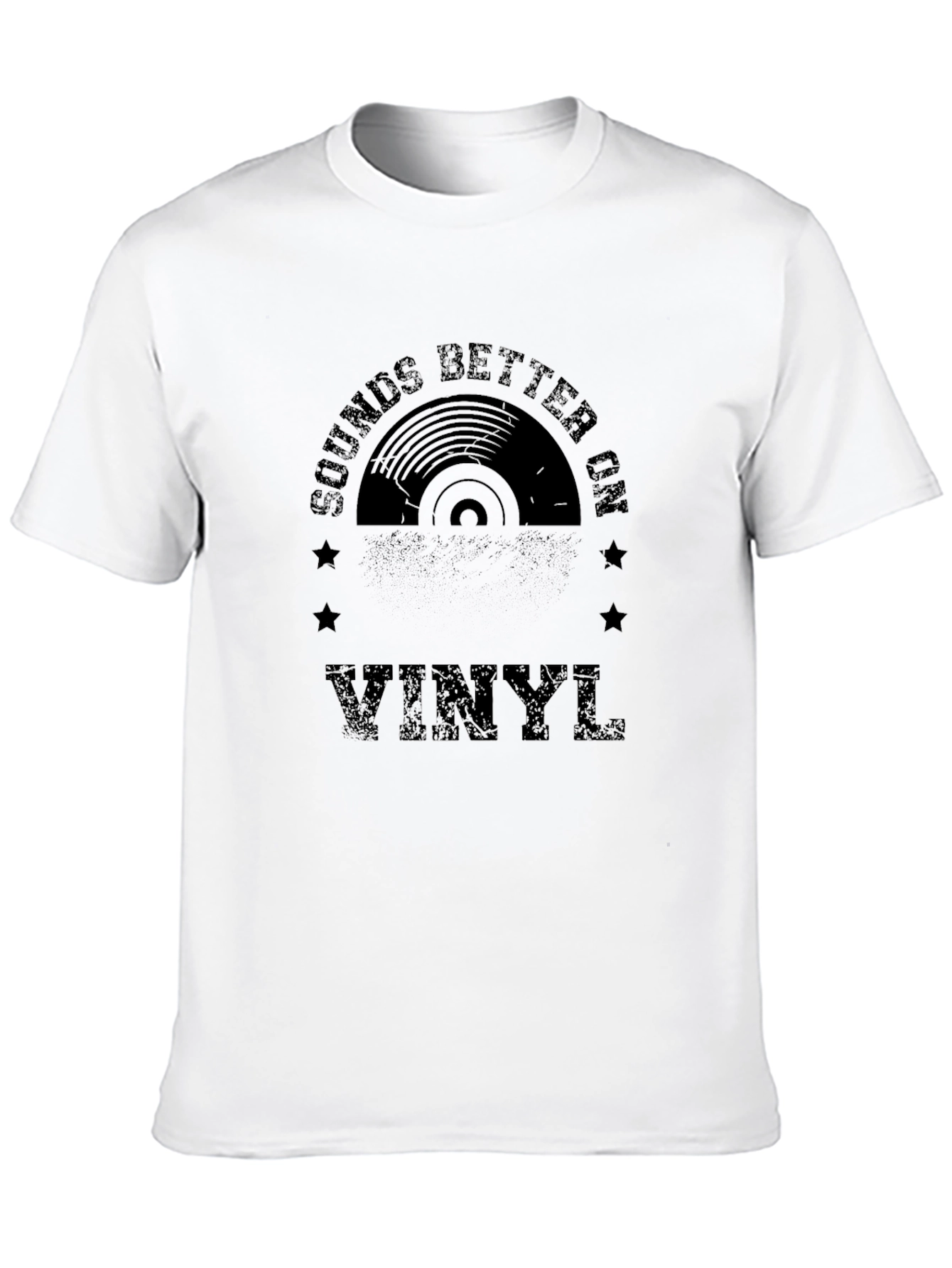Sounds Better On Vinyl Black T-Shirt