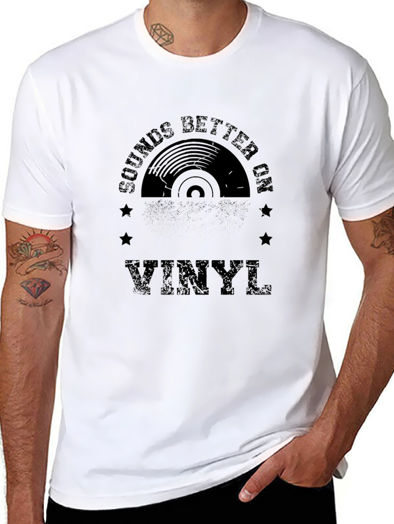 Sounds Better On Vinyl Black T-Shirt