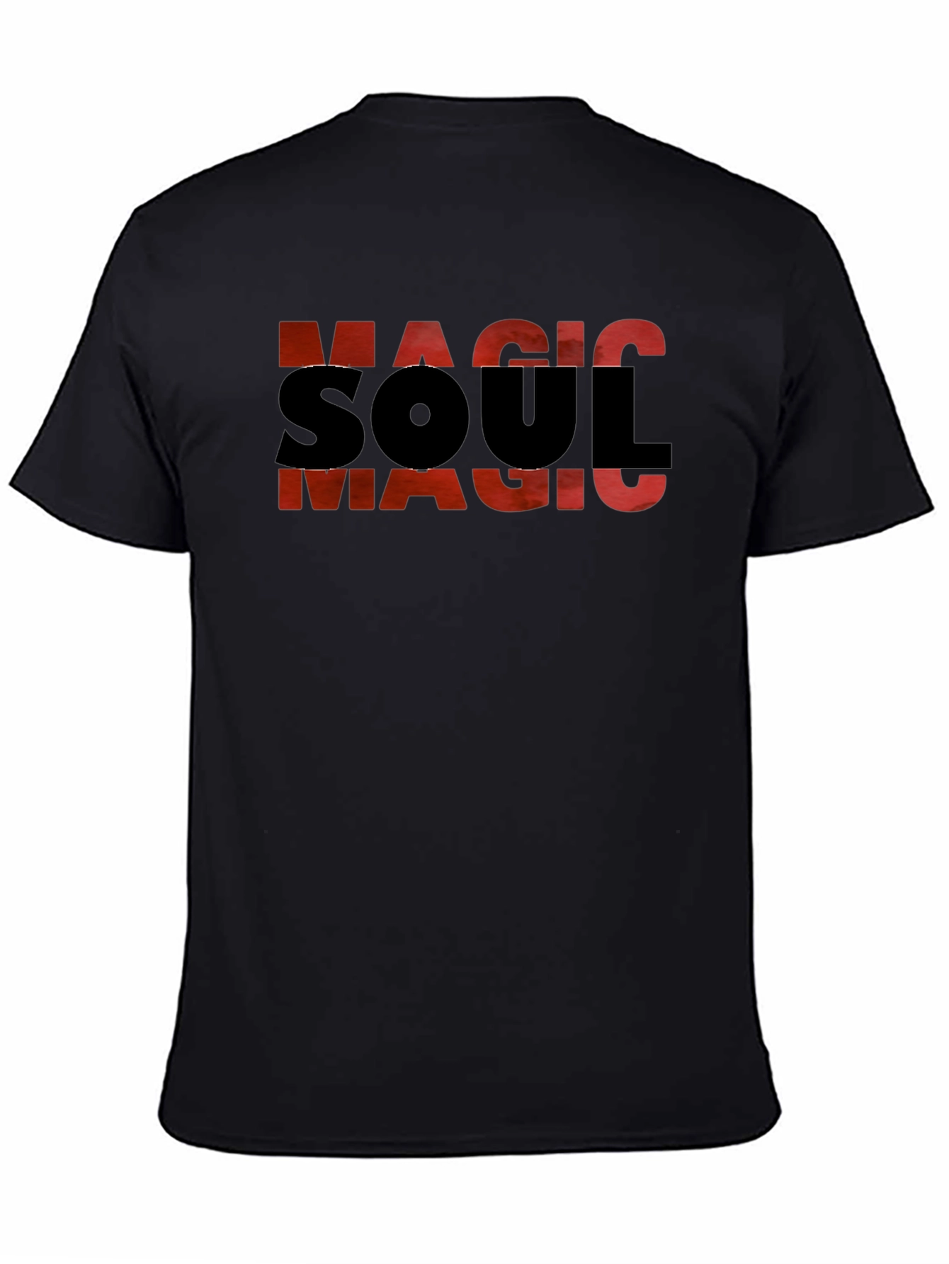 Magic Soul Graphic T-Shirt - Black Cotton Blend