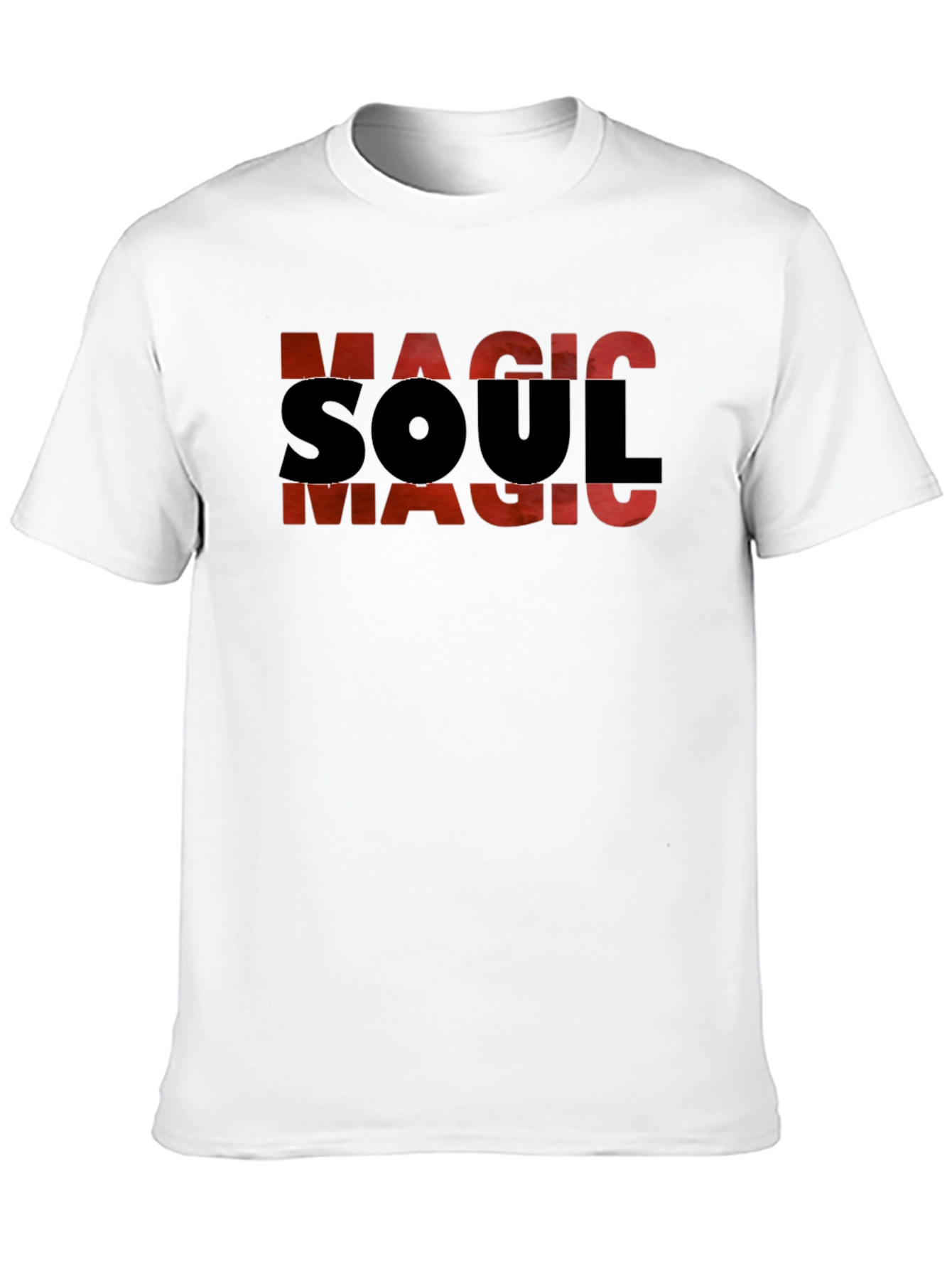 Magic Soul Graphic T-Shirt - Black Cotton Blend