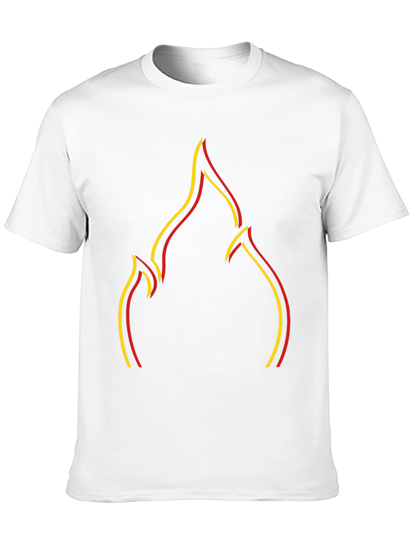 Flame Graphic Black T-Shirt - Mens