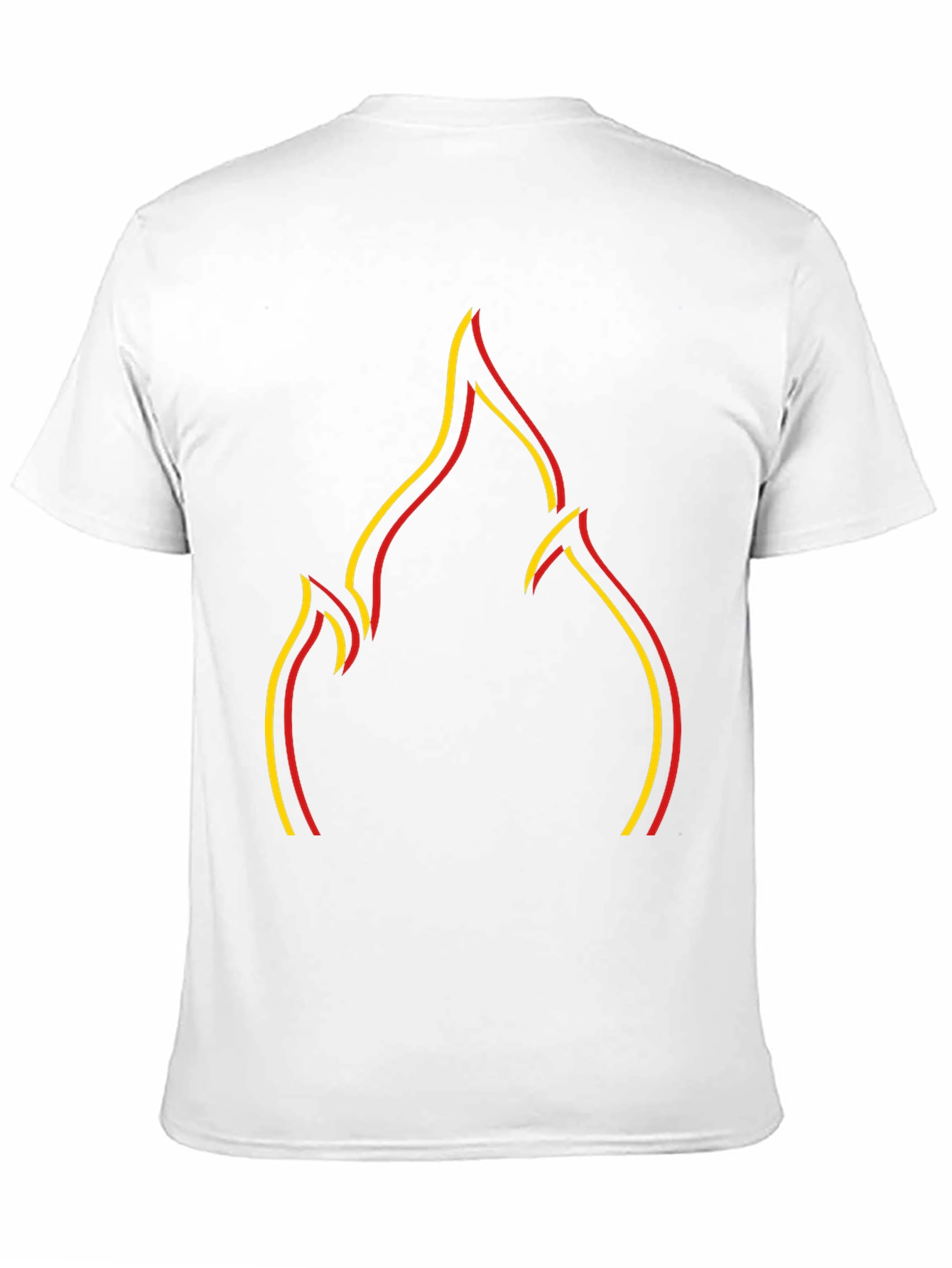 Flame Graphic Black T-Shirt - Mens