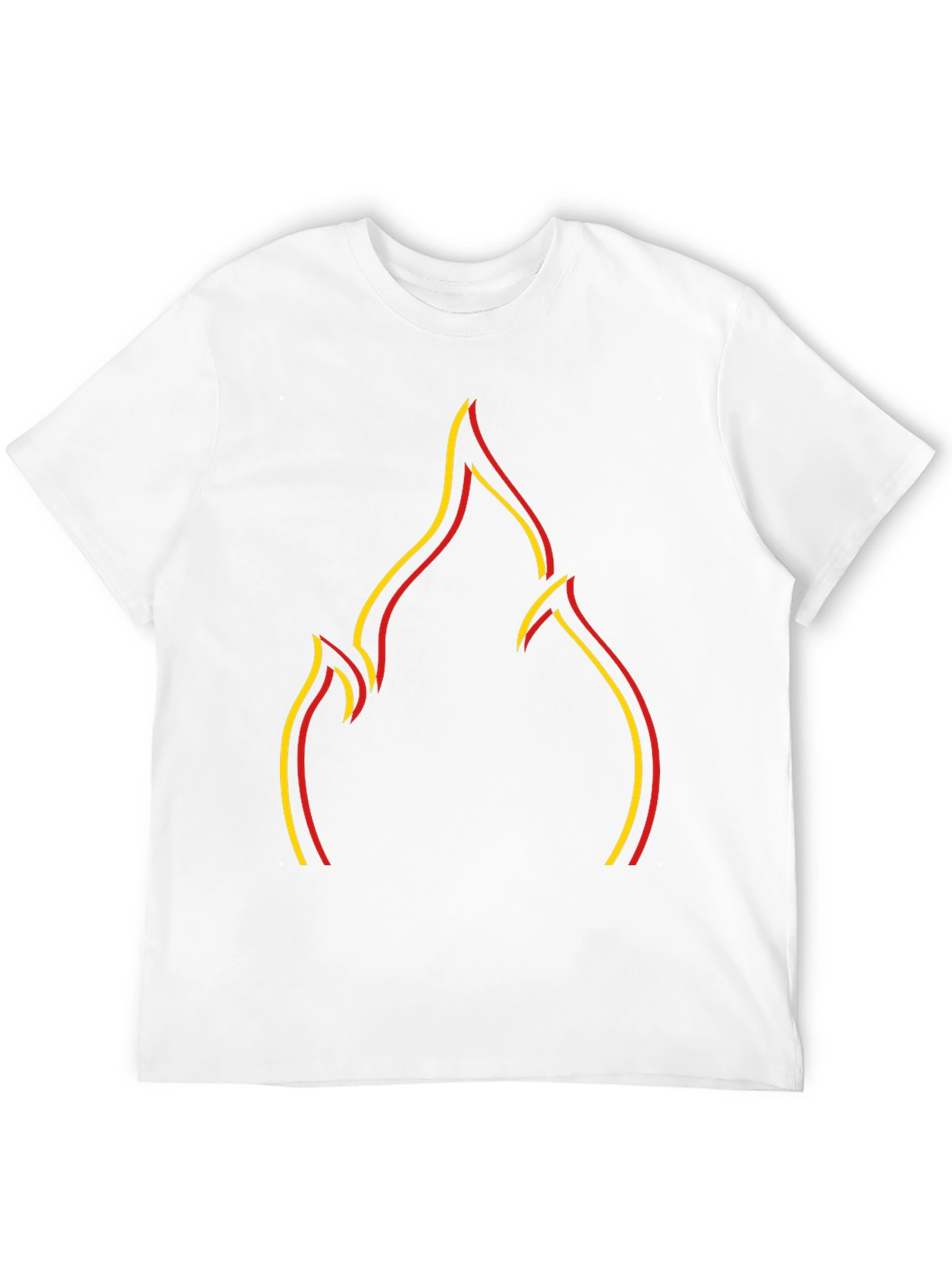 Flame Graphic Black T-Shirt - Mens