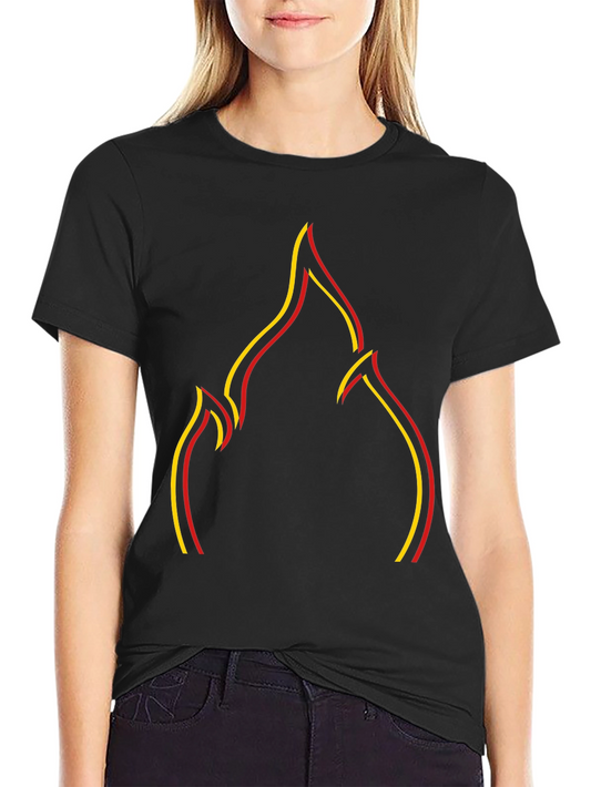 Flame Graphic Black T-Shirt - Mens