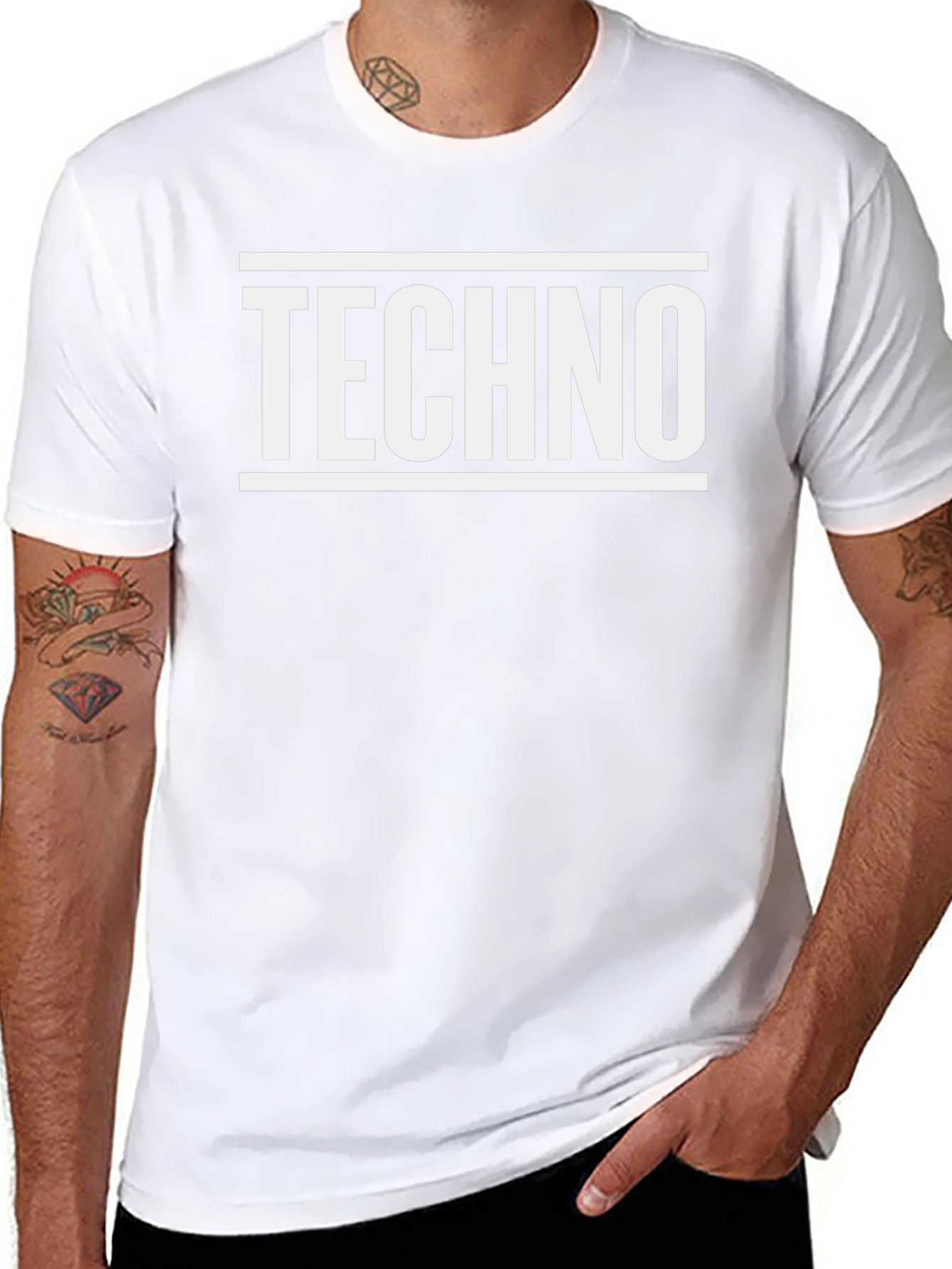 Techno Music T-Shirt - Stylish Black Tee