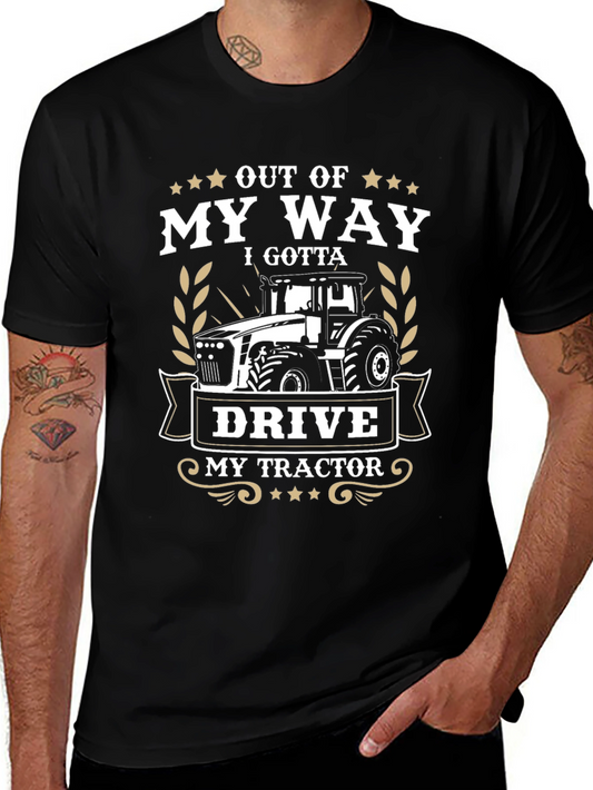 Out Of My Way Tractor Graphic T-Shirt