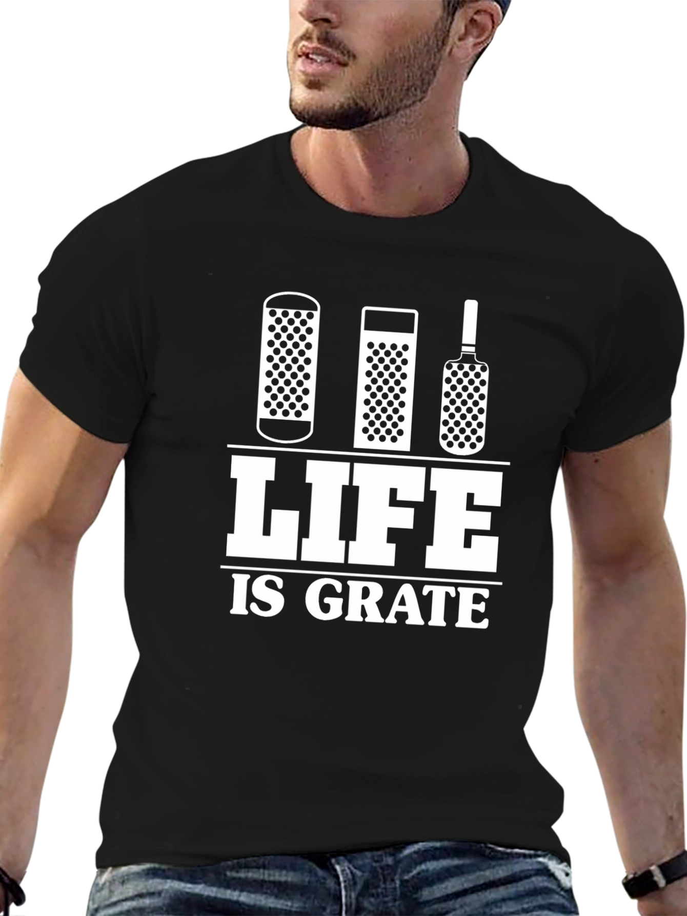 Life Is Grate T-Shirt - Funny Foodie Tee