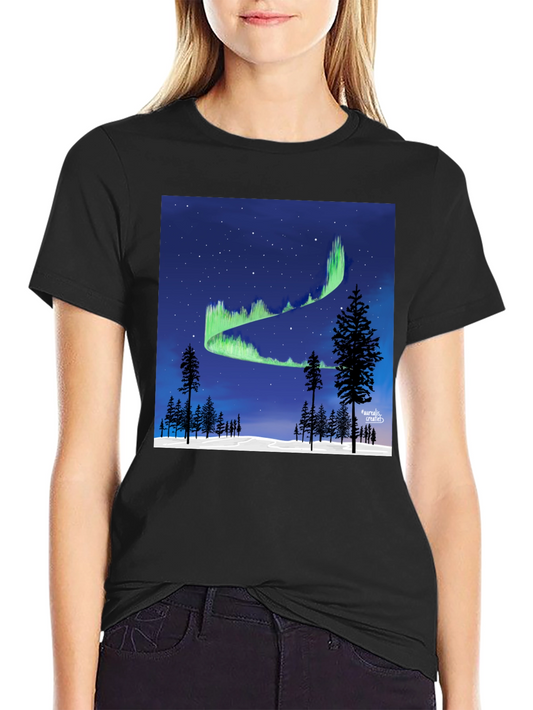 Northern Lights Graphic Tee - Aurora Borealis T-Shirt