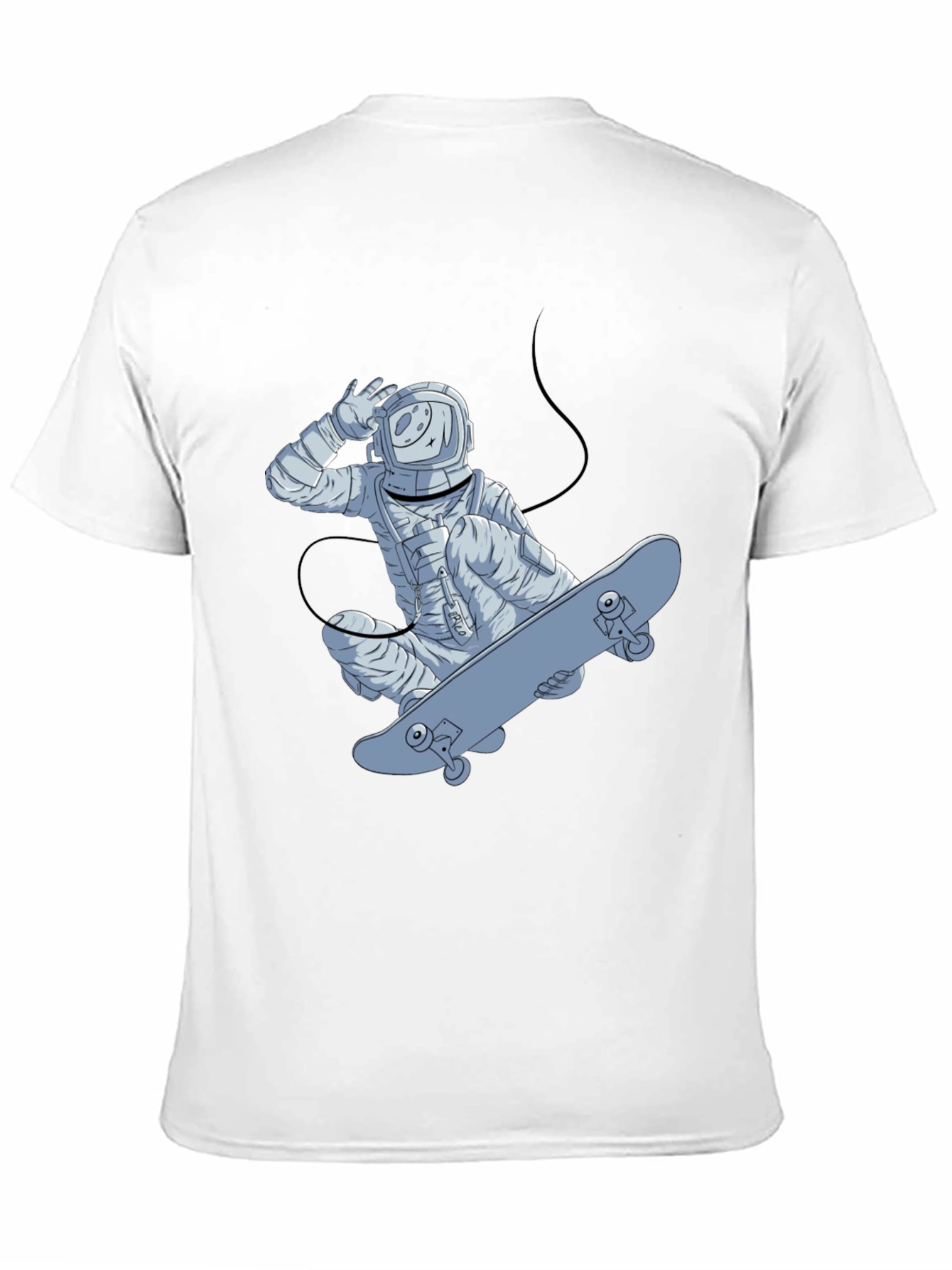 Astronaut Skateboarder Graphic T-Shirt