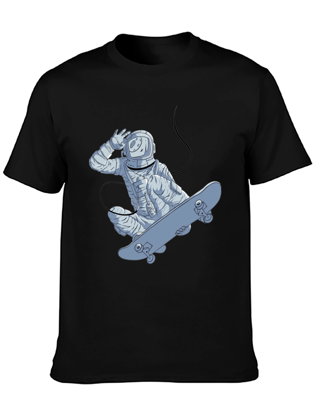 Astronaut Skateboarder Graphic T-Shirt