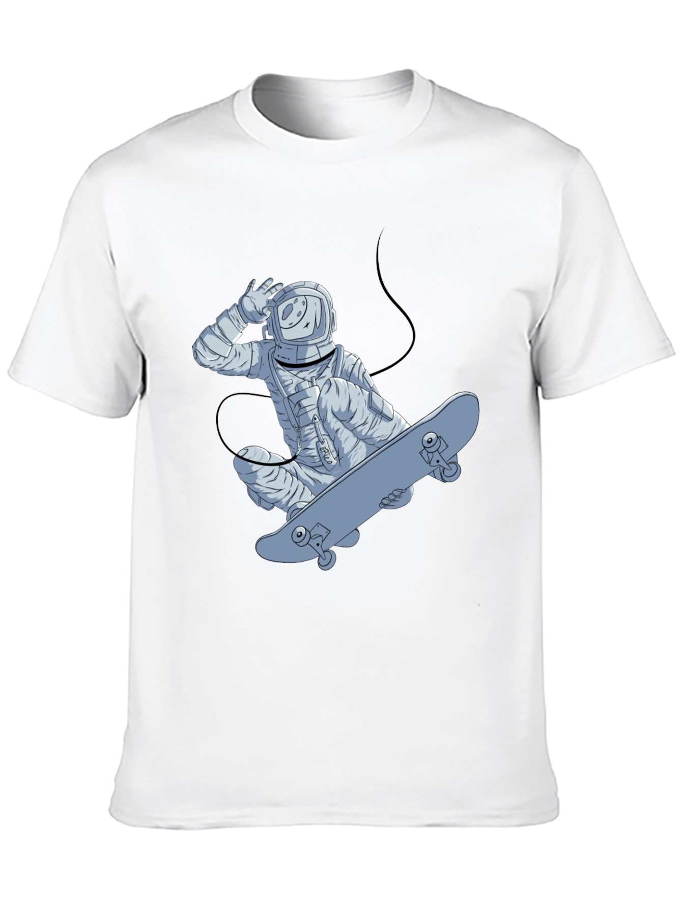 Astronaut Skateboarder Graphic T-Shirt