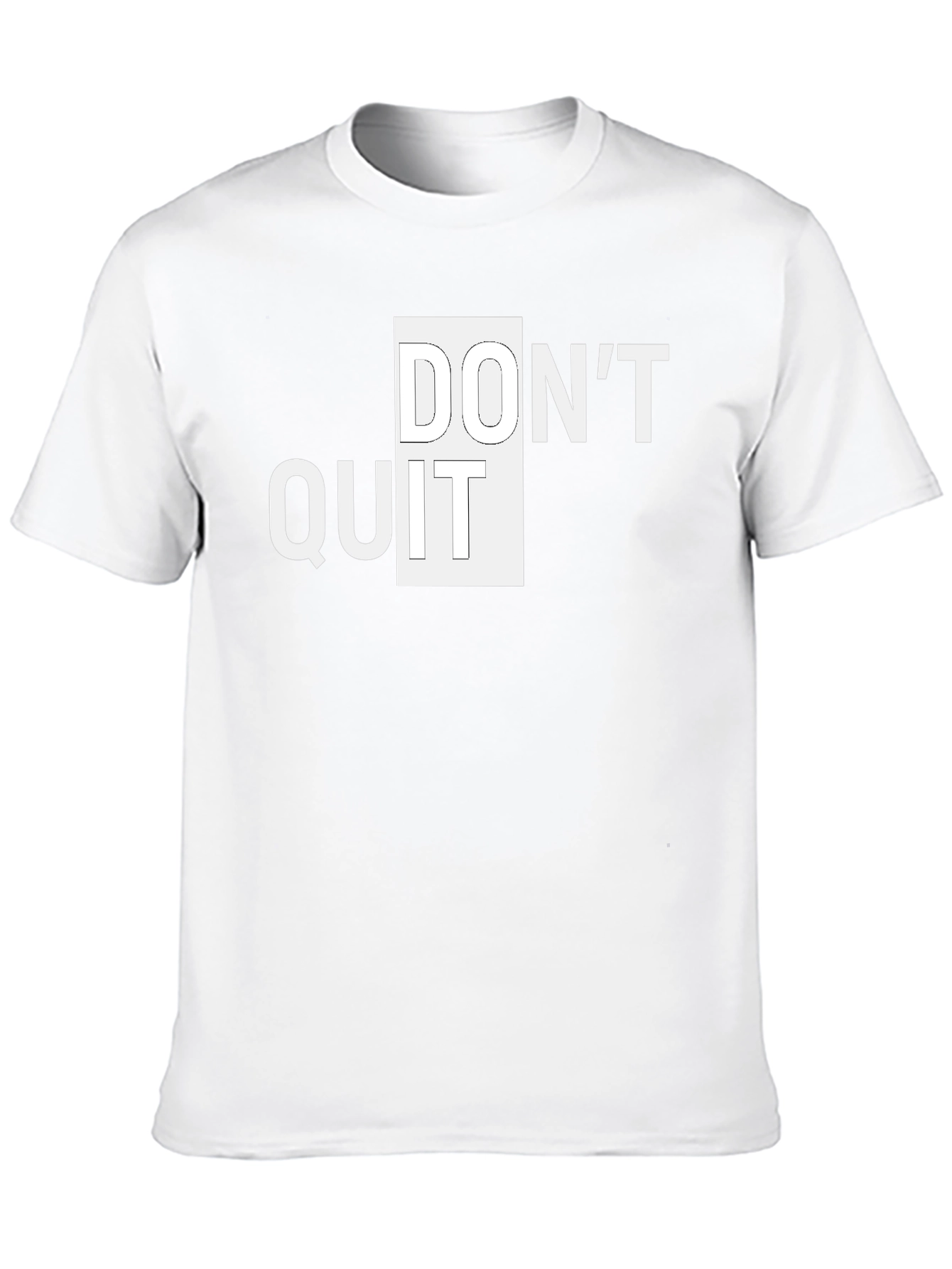 Dont Quit Graphic Tee - Motivational Black T-Shirt