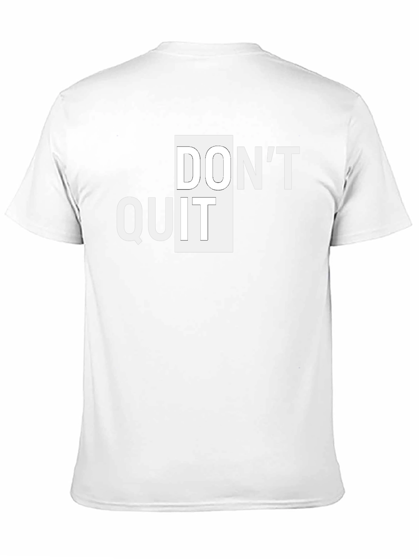 Dont Quit Graphic Tee - Motivational Black T-Shirt