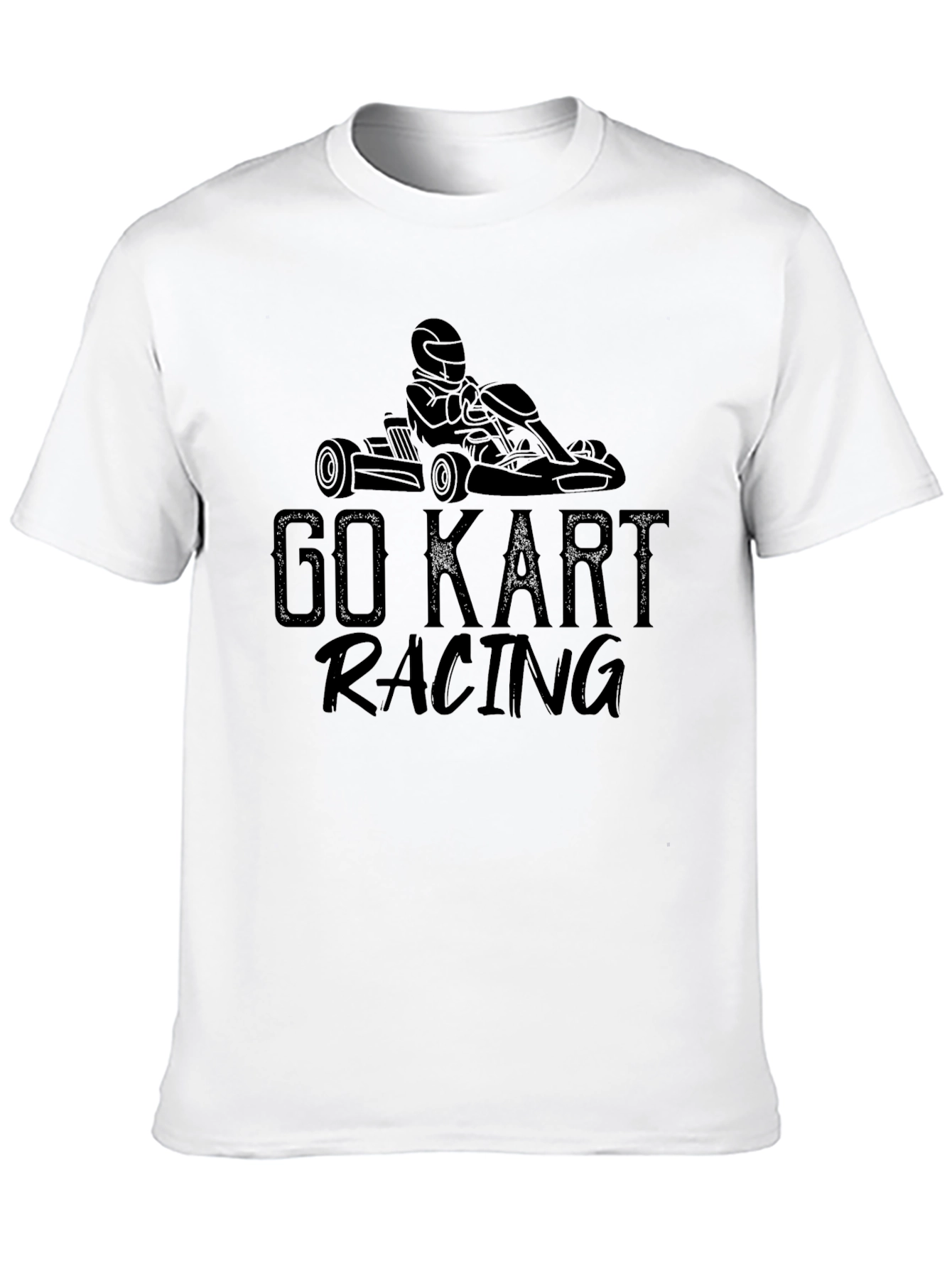 Go Kart Racing Black T-Shirt