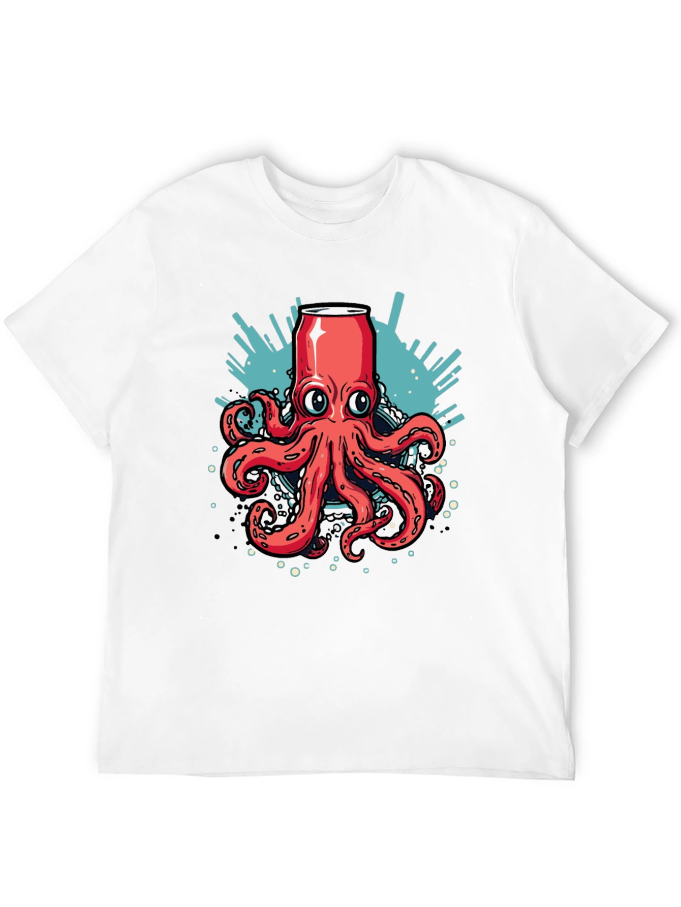 Octopus Can Graphic Tee - Unique Design