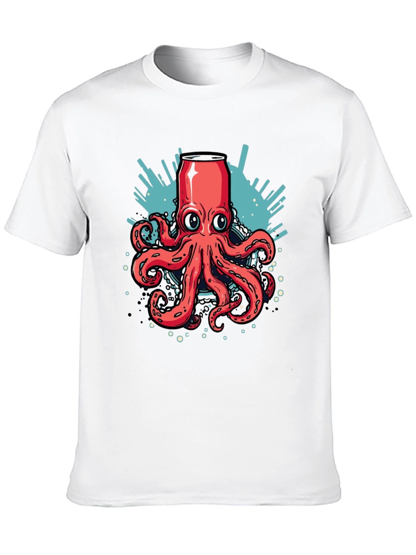 Octopus Can Graphic Tee - Unique Design