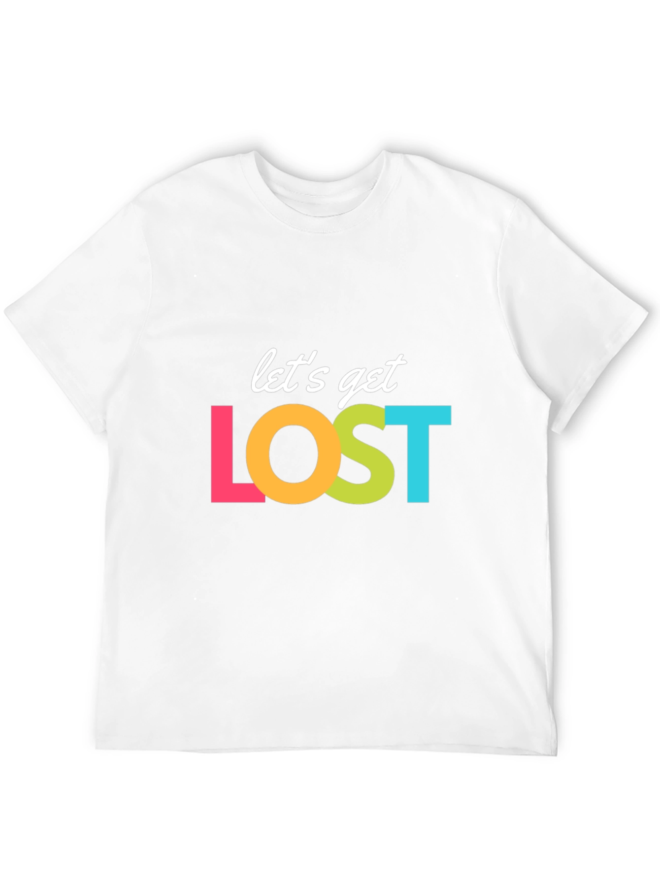 Lets Get Lost Graphic T-Shirt - Black