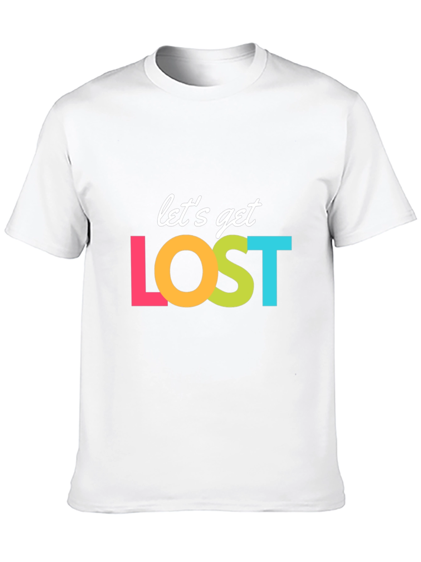 Lets Get Lost Graphic T-Shirt - Black