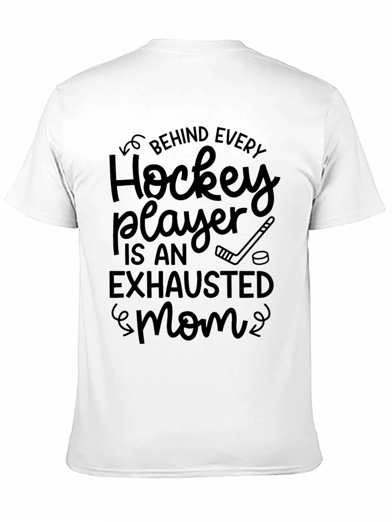 Hockey Mom T-Shirt - Exhausted Mom Shirt