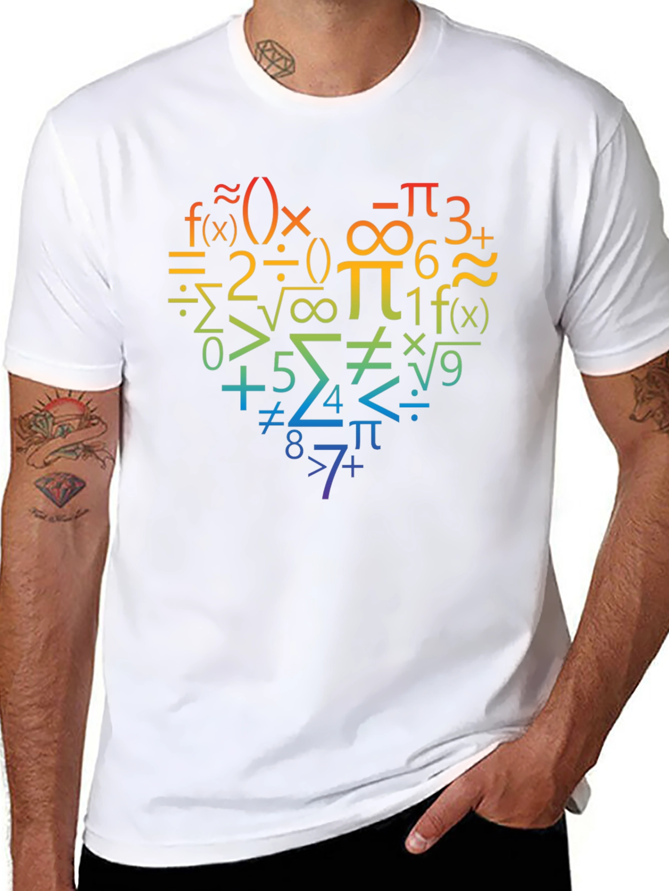 Math Heart T-Shirt - Perfect for Math Lovers