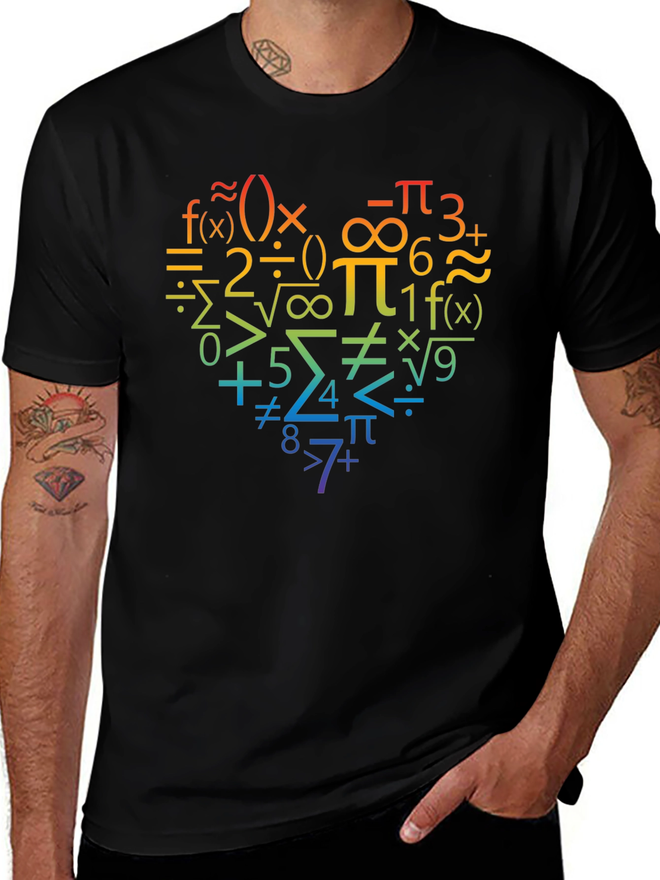 Math Heart T-Shirt - Perfect for Math Lovers