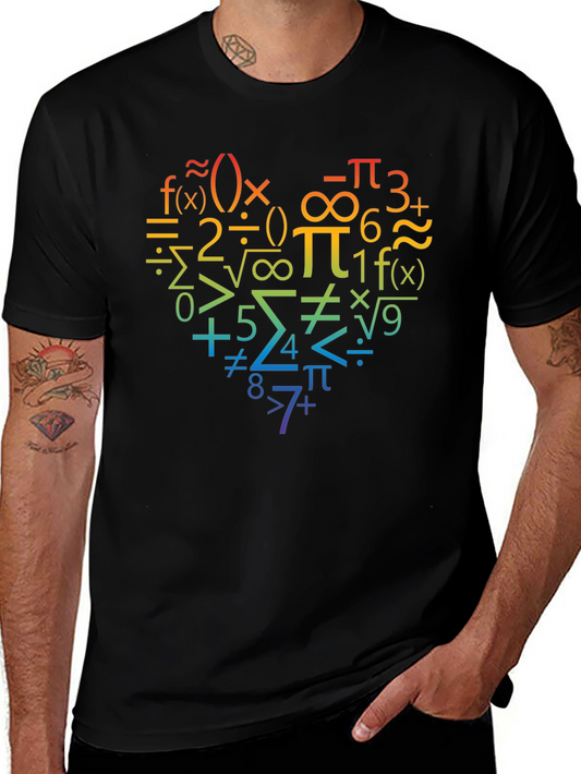 Math Heart T-Shirt - Perfect for Math Lovers