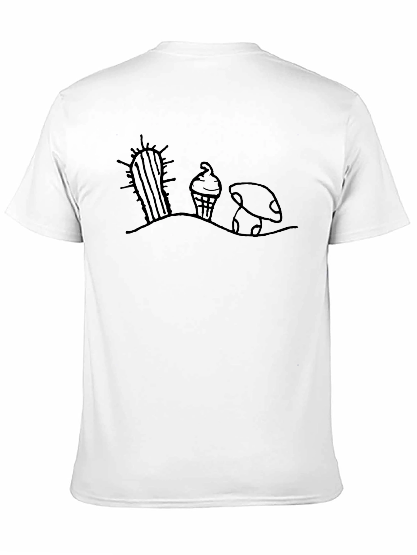 Desert Dream T-Shirt: Cactus Ice Cream Mushroom Tee