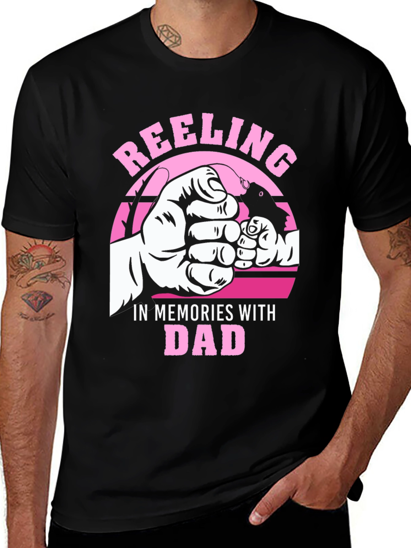 Reeling in Memories with Dad T-Shirt