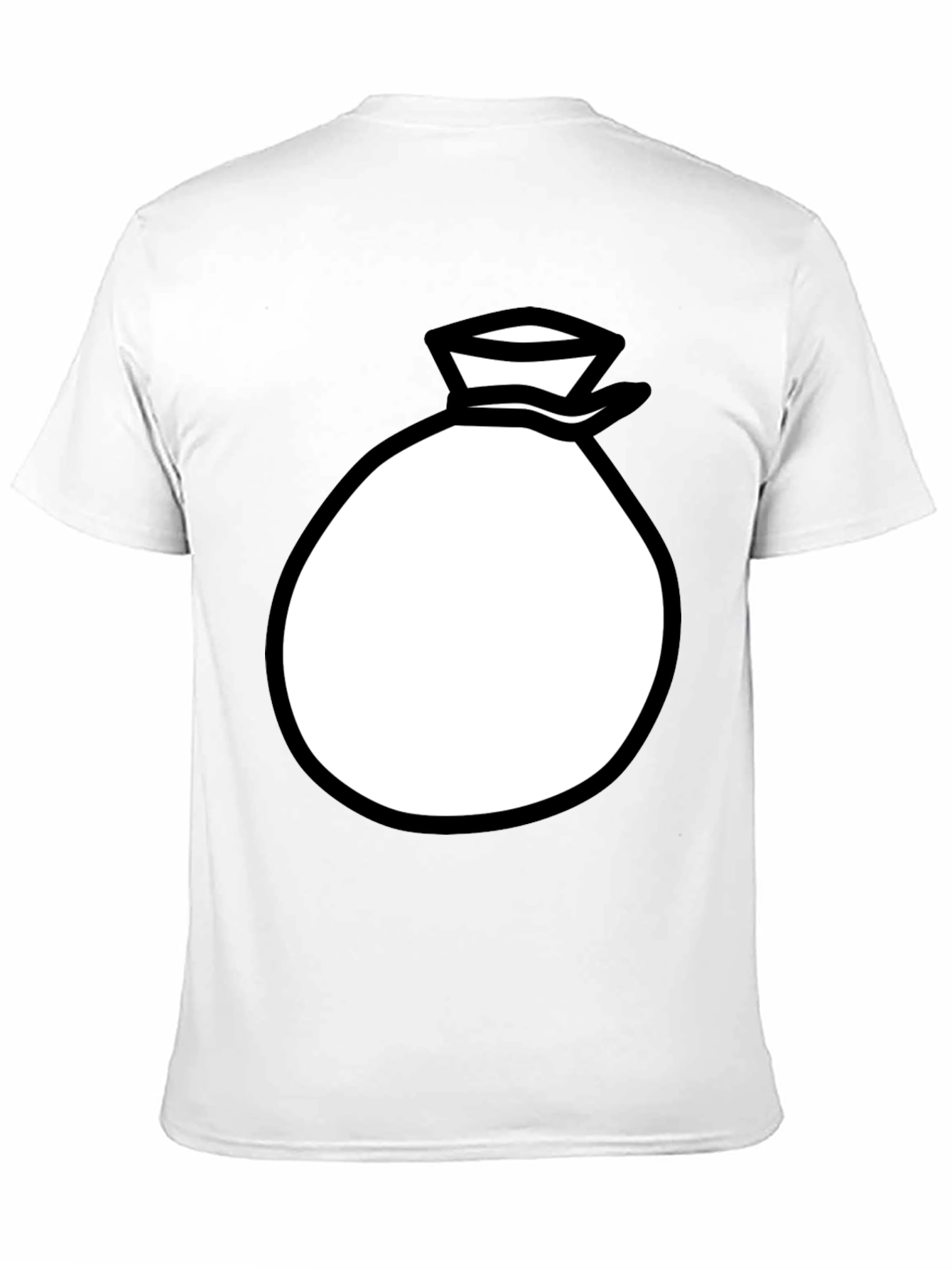 Money Bag Graphic Black T-Shirt