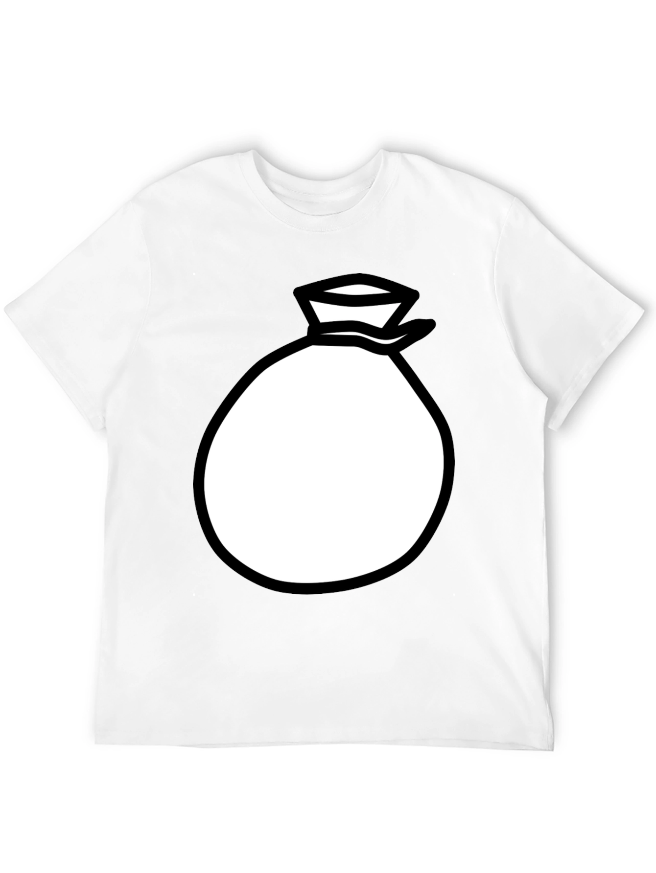 Money Bag Graphic Black T-Shirt