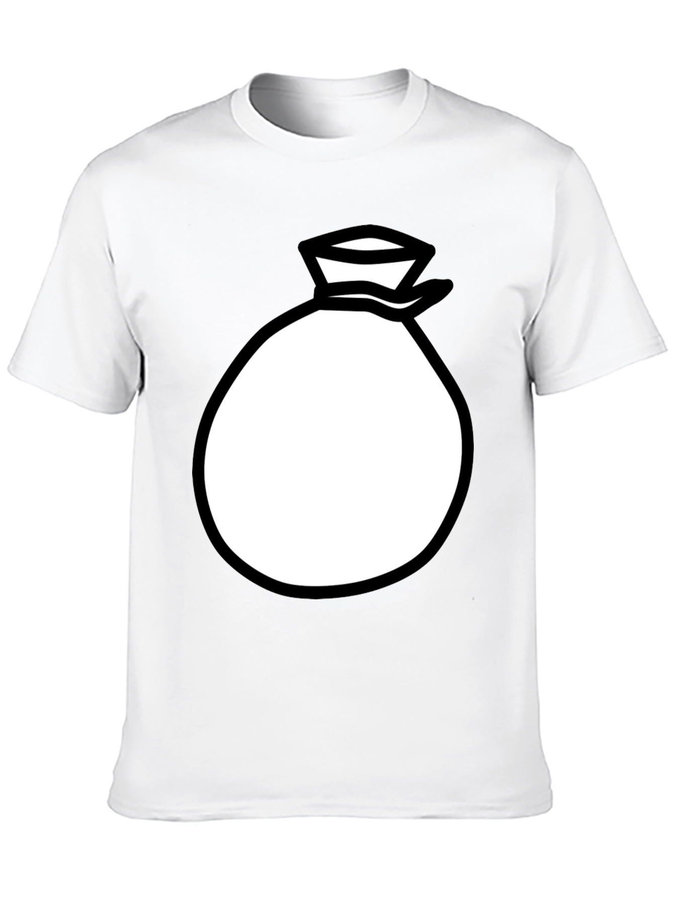 Money Bag Graphic Black T-Shirt