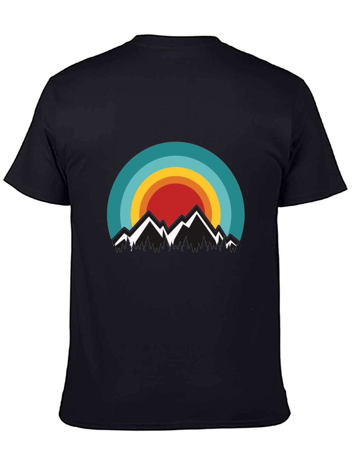 Retro Mountainscape Graphic Tee