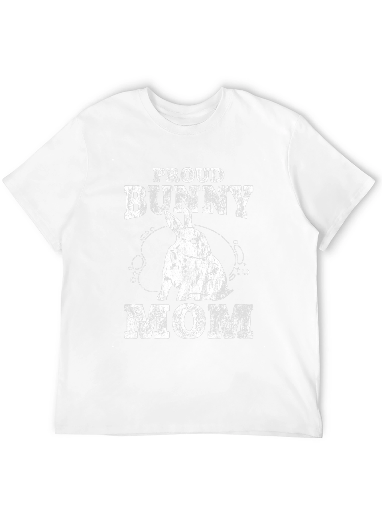Proud Bunny Mom T-Shirt - Black Cotton Tee