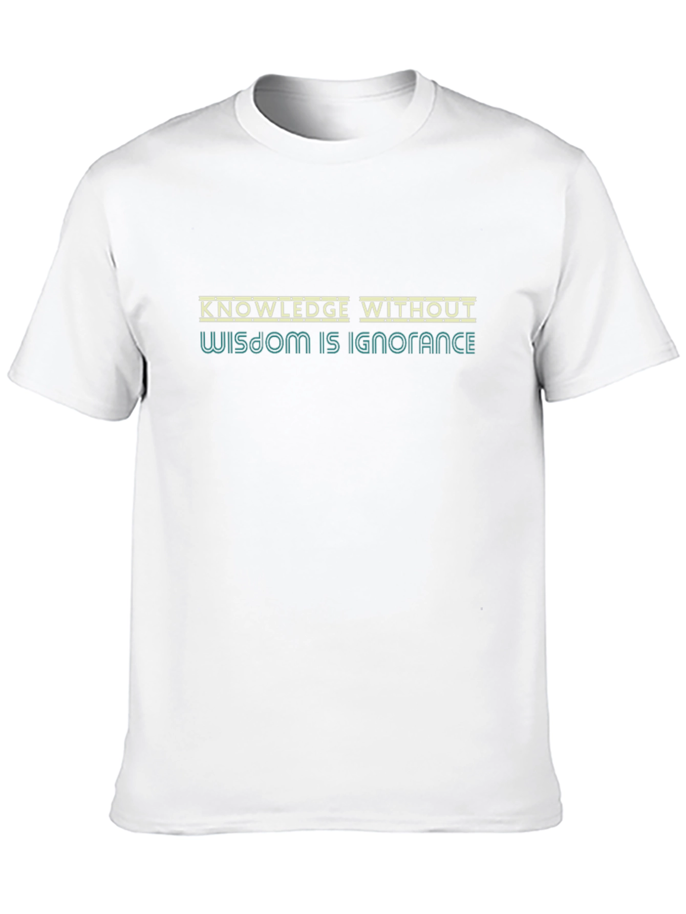 Knowledge Wisdom Graphic Tee - Mens Black T-Shirt