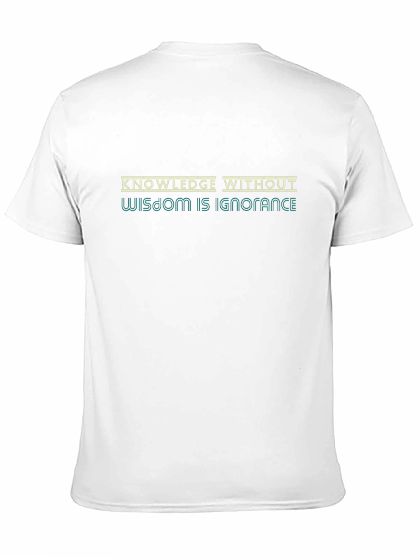 Knowledge Wisdom Graphic Tee - Mens Black T-Shirt