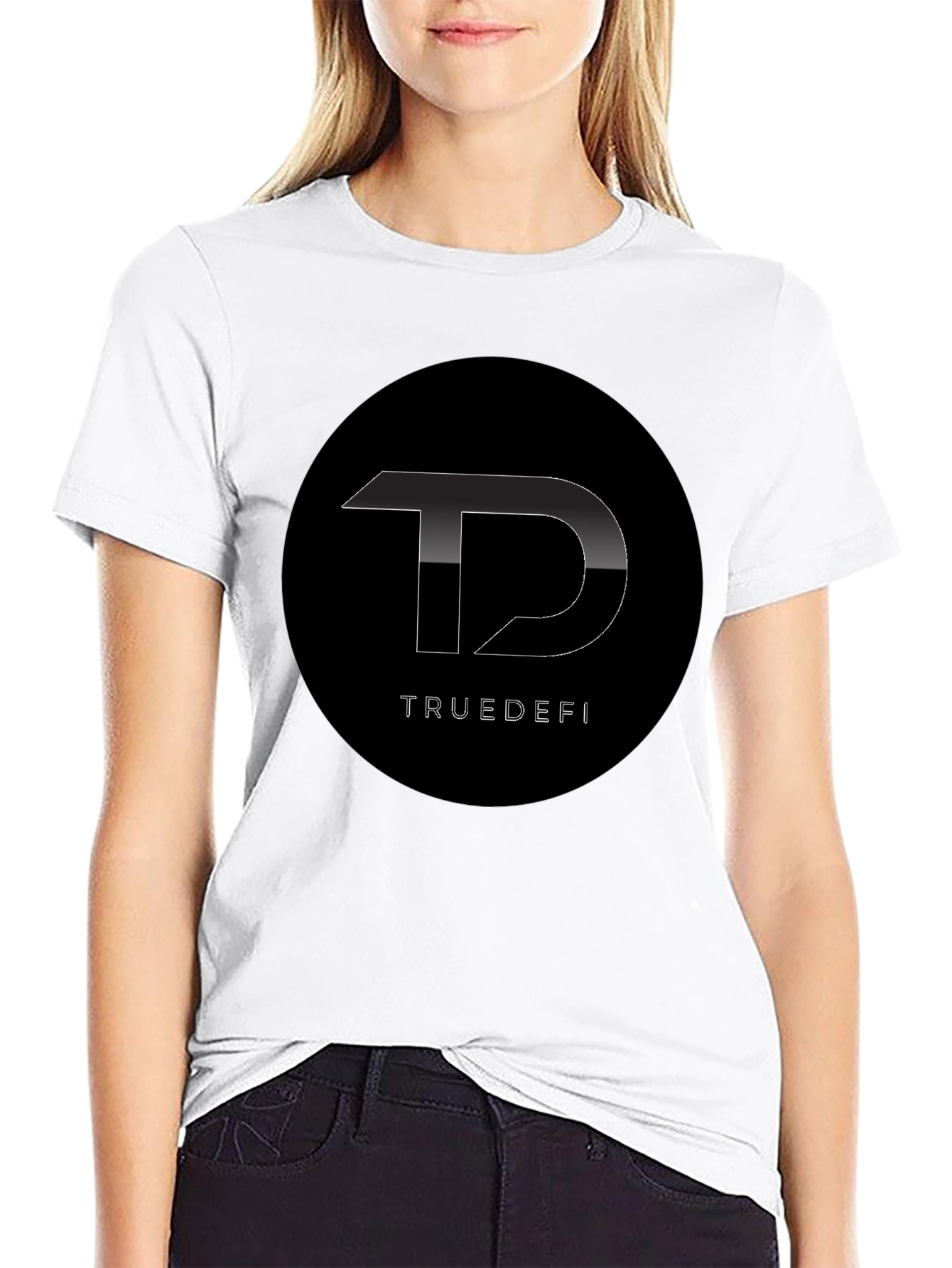 TrueDefi Black Graphic Tee