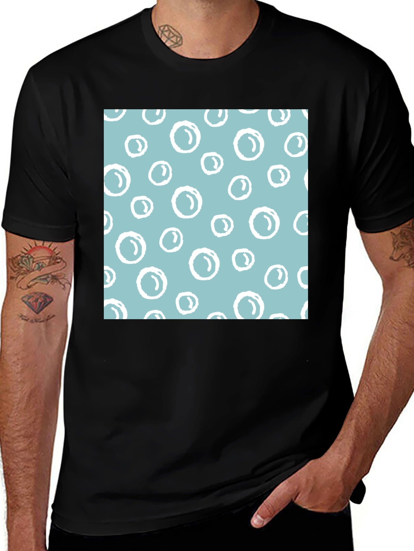 Bubble Pattern T-Shirt